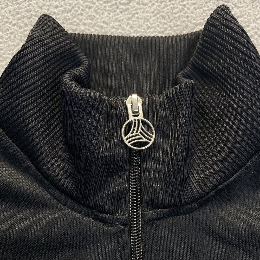 adidas Men's TANGO TAN Heavy Club Track Jacket Soccer Football Black Size XL - Picture 3 of 11